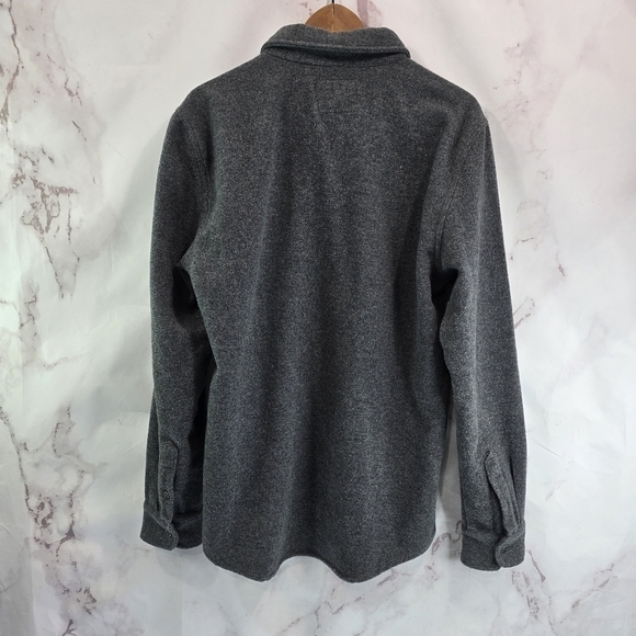 Coalatree Shirt Jacket Mens Large Wool Gray Button Down Shacket Chamois - Picture 5 of 12